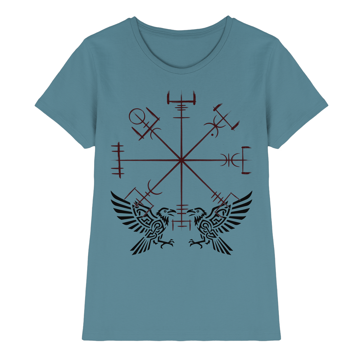 Mysteriöses Symbol – Wikinger T-Shirt Damen Premium Runen