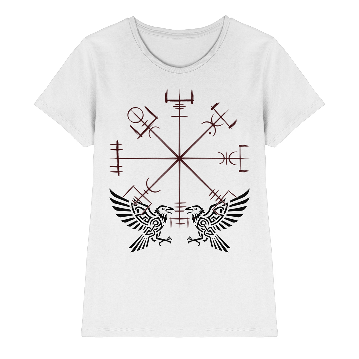 Mysteriöses Symbol – Wikinger T-Shirt Damen Premium Runen