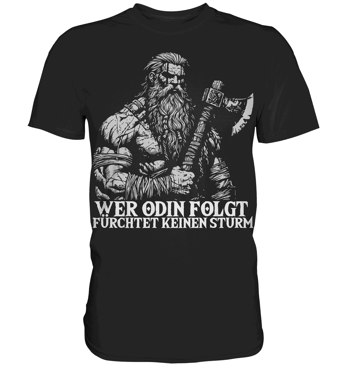 Folge Odin! - Wikinger T-Shirt Männer Premium