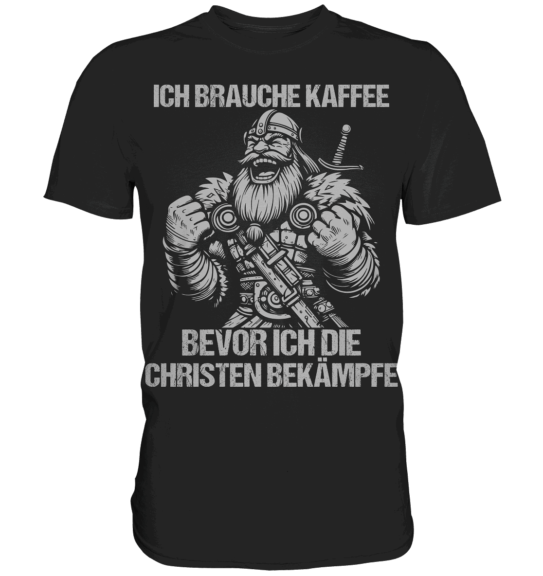 Ich brauche Kaffee  - Premium Shirt