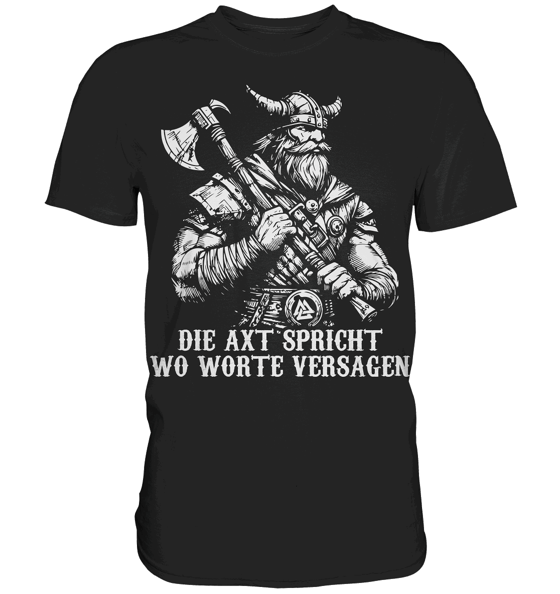 Die Axt spricht - Wikinger T-Shirt Männer Premium