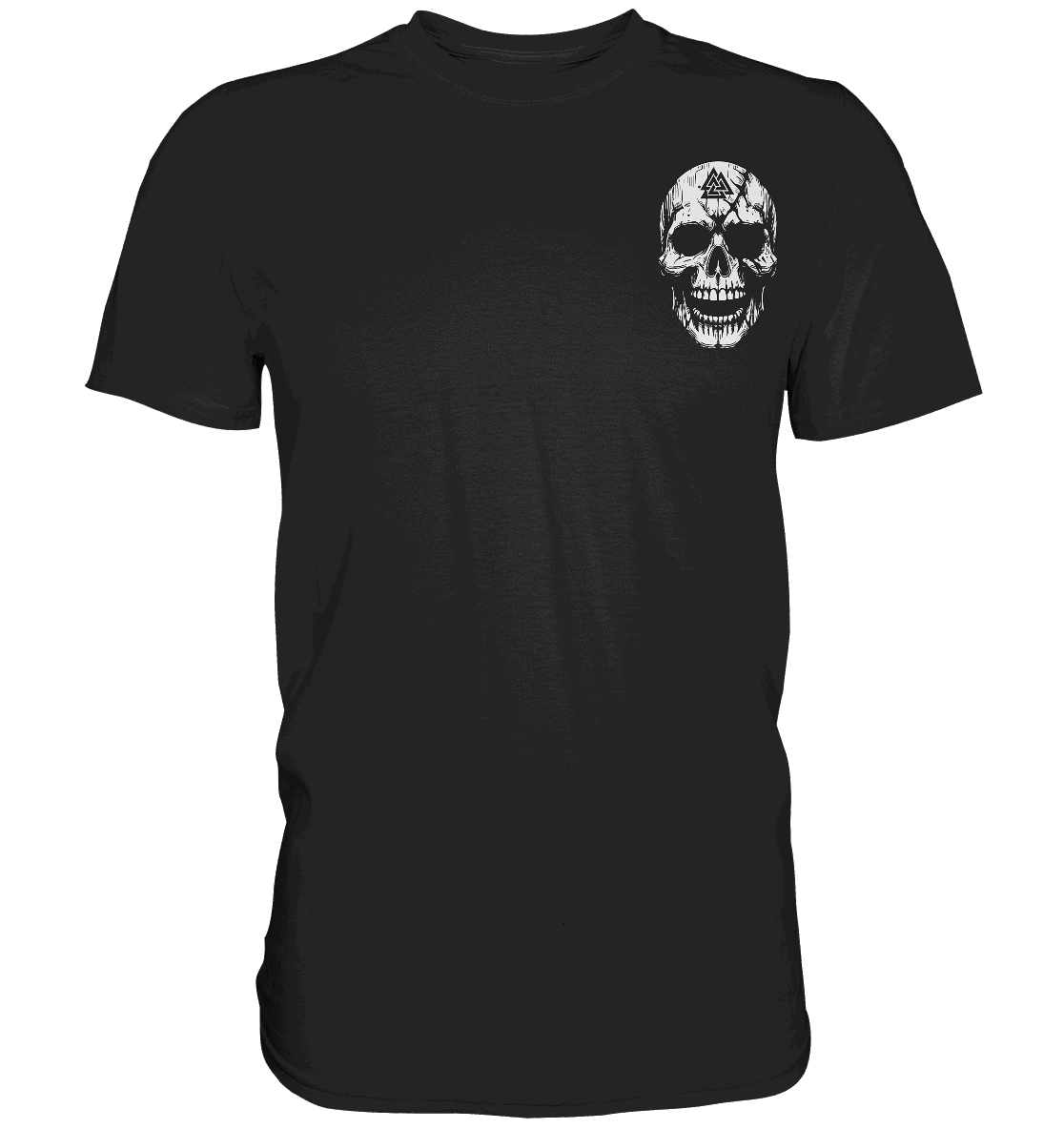 Viking Compass Skull - Mystisches Totenkopf Premium Shirt