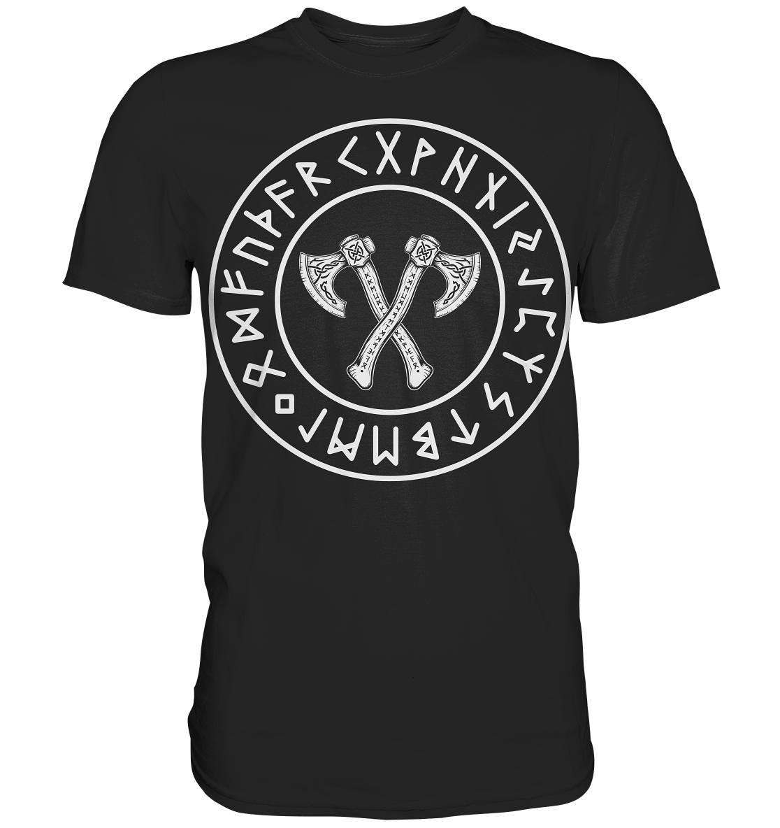 Viking Knotwork Axe - Wikinger T-Shirt Männer Keltische Knoten Premium