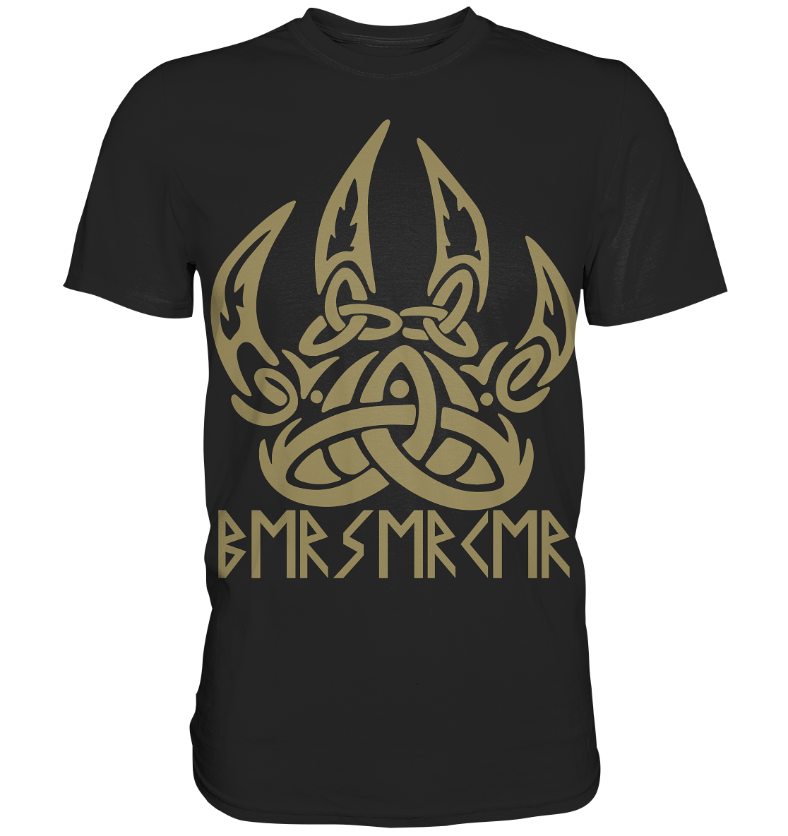 Wikinger T-Shirt Herren schwarz – Berserker Ungezähmt Motiv