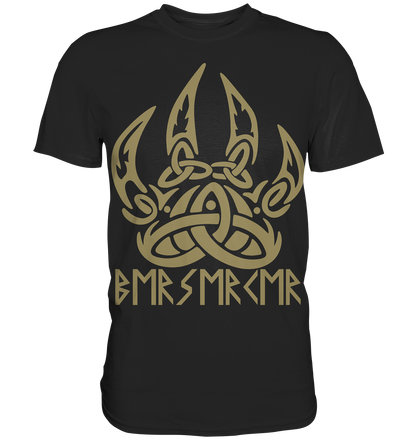 Wikinger T-Shirt Herren schwarz – Berserker Ungezähmt Motiv