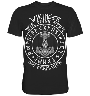 ODINS ERBE - Wikinger T-Shirt Männer Premium Allvater
