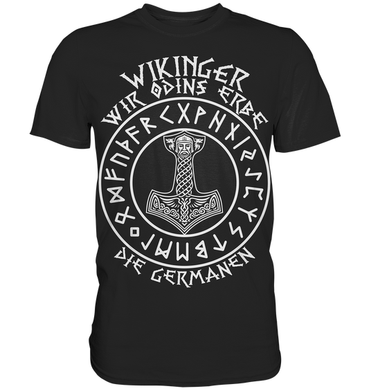 ODINS ERBE - Wikinger T-Shirt Männer Premium Allvater
