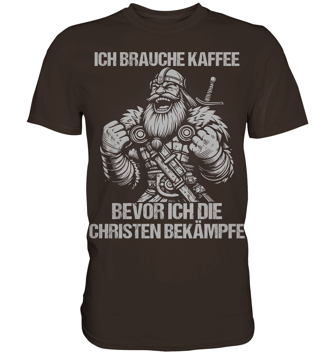 Ich brauche Kaffee  - Premium Shirt