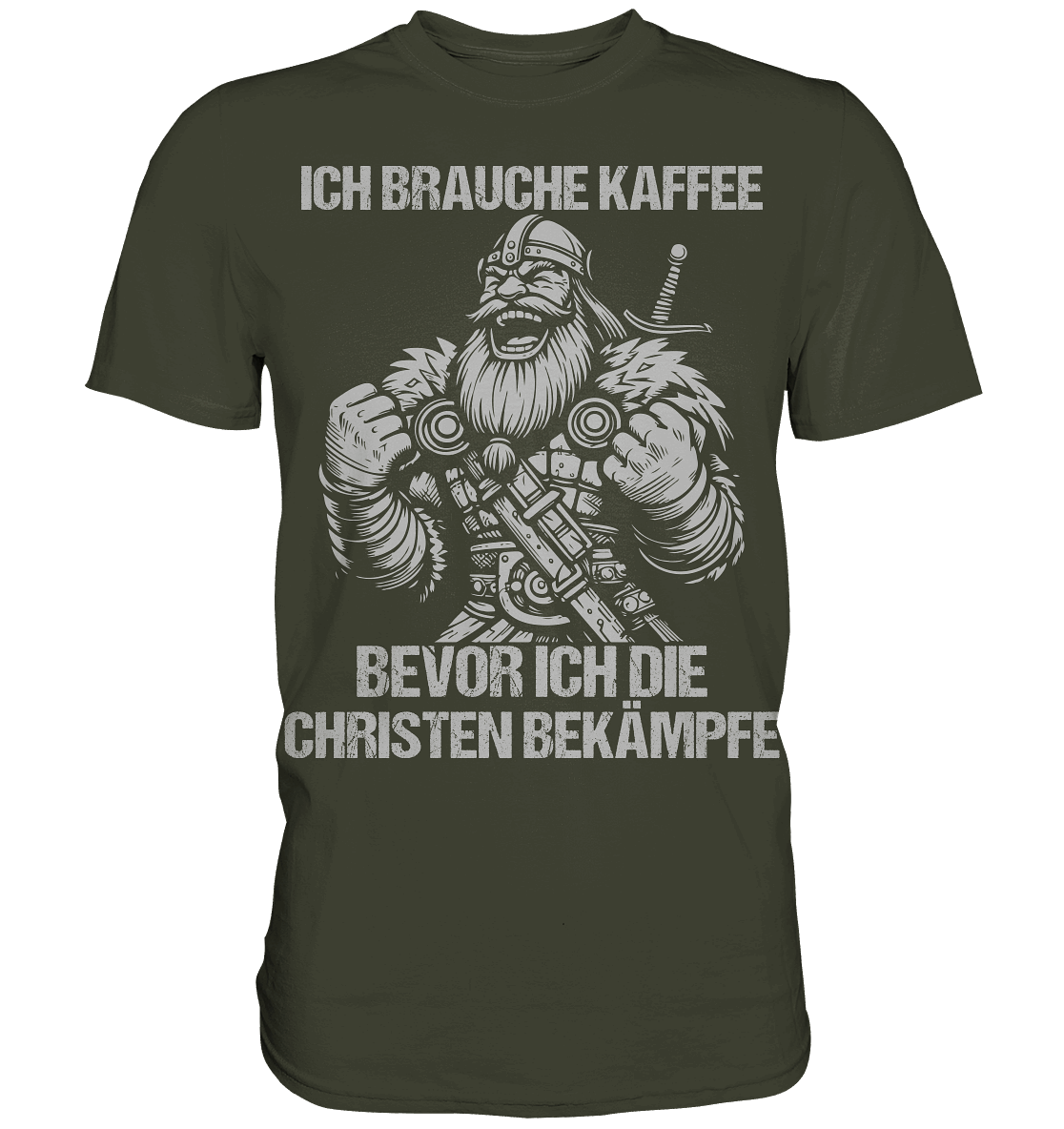 Ich brauche Kaffee  - Premium Shirt