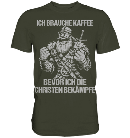 Ich brauche Kaffee  - Premium Shirt