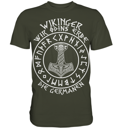 ODINS ERBE - Wikinger T-Shirt Männer Premium Allvater