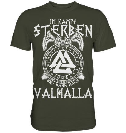 Wikinger T-Shirt Männer Premium - Auf nach Valhalla