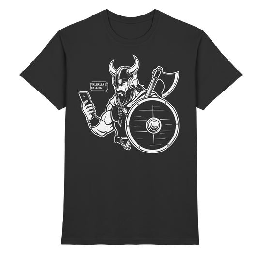 Wer ruft da an – Wikinger T-Shirt Männer Premium Störung