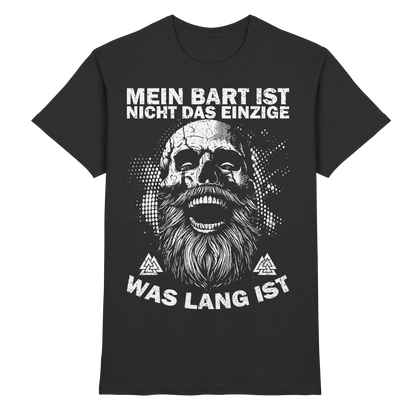 Mein Bart ist nicht das Einzige – Wikinger T-Shirt Männer Premium