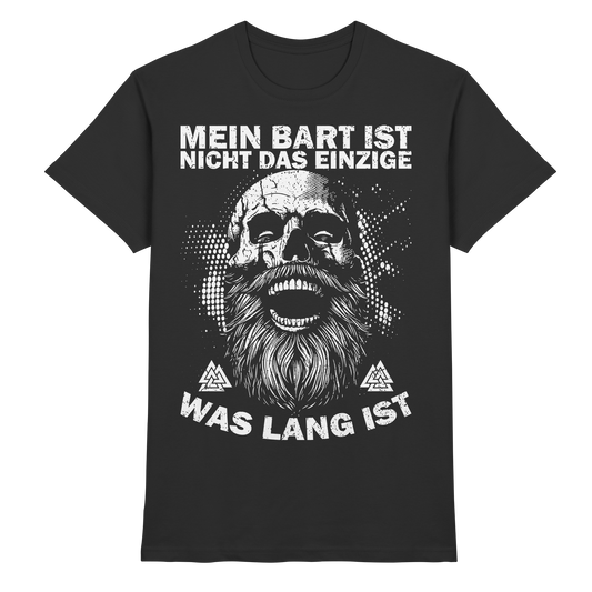Mein Bart ist nicht das Einzige – Wikinger T-Shirt Männer Premium