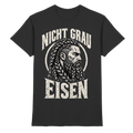 Nicht grau, Eisen Wikinger T-Shirt Herren Schwarz