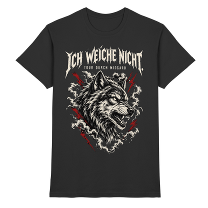 Midgard Wolf T-Shirt Herren Schwarz
