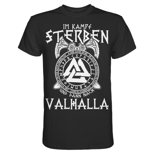 Wikinger T-Shirt Männer Premium - Auf nach Valhalla
