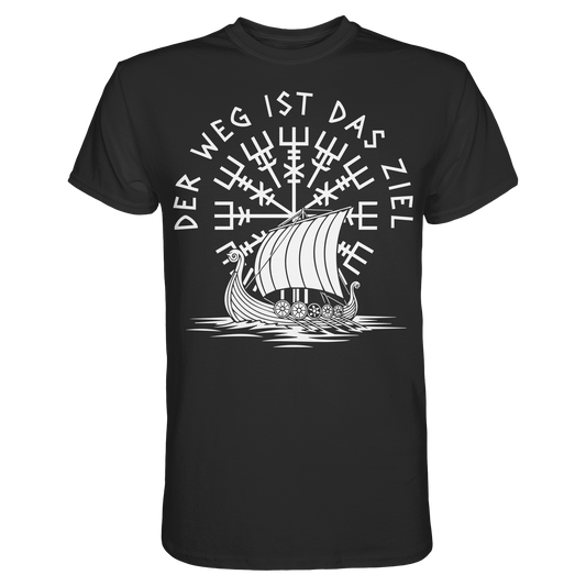 Der Weg ist das Ziel – Wikinger T-Shirt Männer Premium Reise