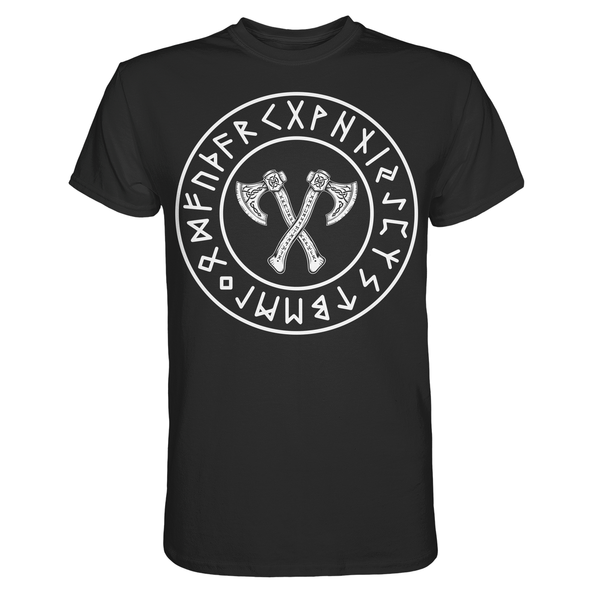 Viking Knotwork Axe - Wikinger T-Shirt Männer Keltische Knoten Premium