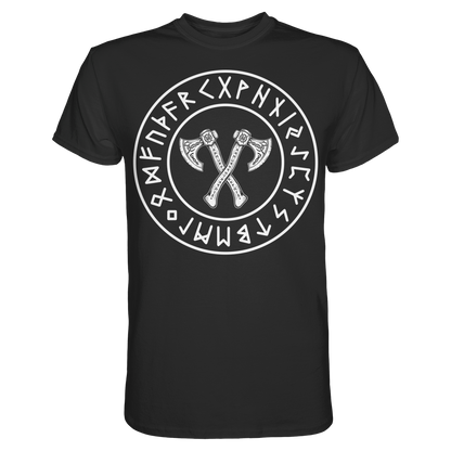 Viking Knotwork Axe - Wikinger T-Shirt Männer Keltische Knoten Premium