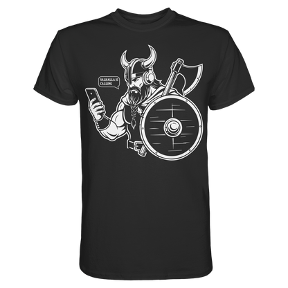 Wer ruft da an – Wikinger T-Shirt Männer Premium Störung