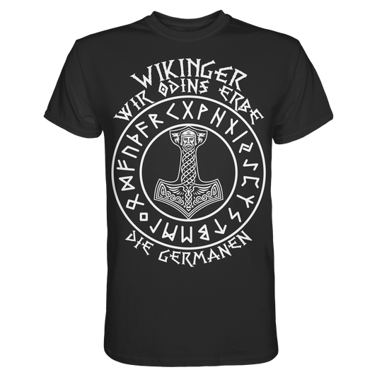 ODINS ERBE - Wikinger T-Shirt Männer Premium Allvater