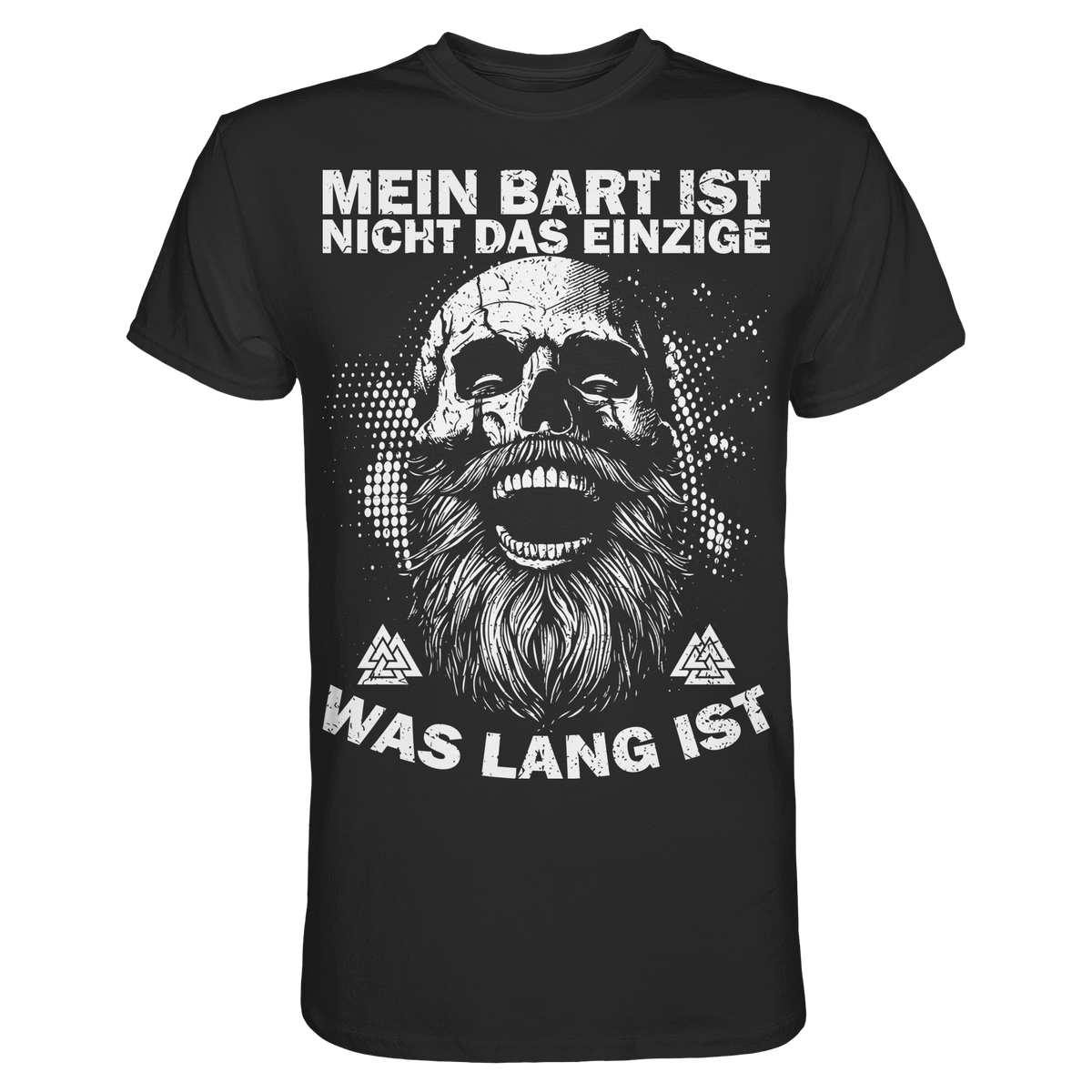 Mein Bart ist nicht das Einzige – Wikinger T-Shirt Männer Premium