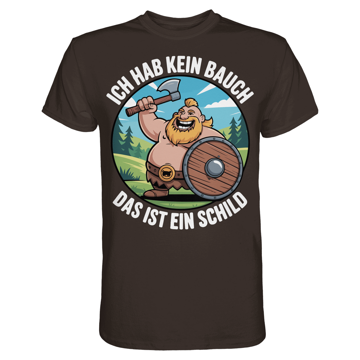 Das ist mein Schild - Wikinger T-Shirt Männer Beschützer Premium