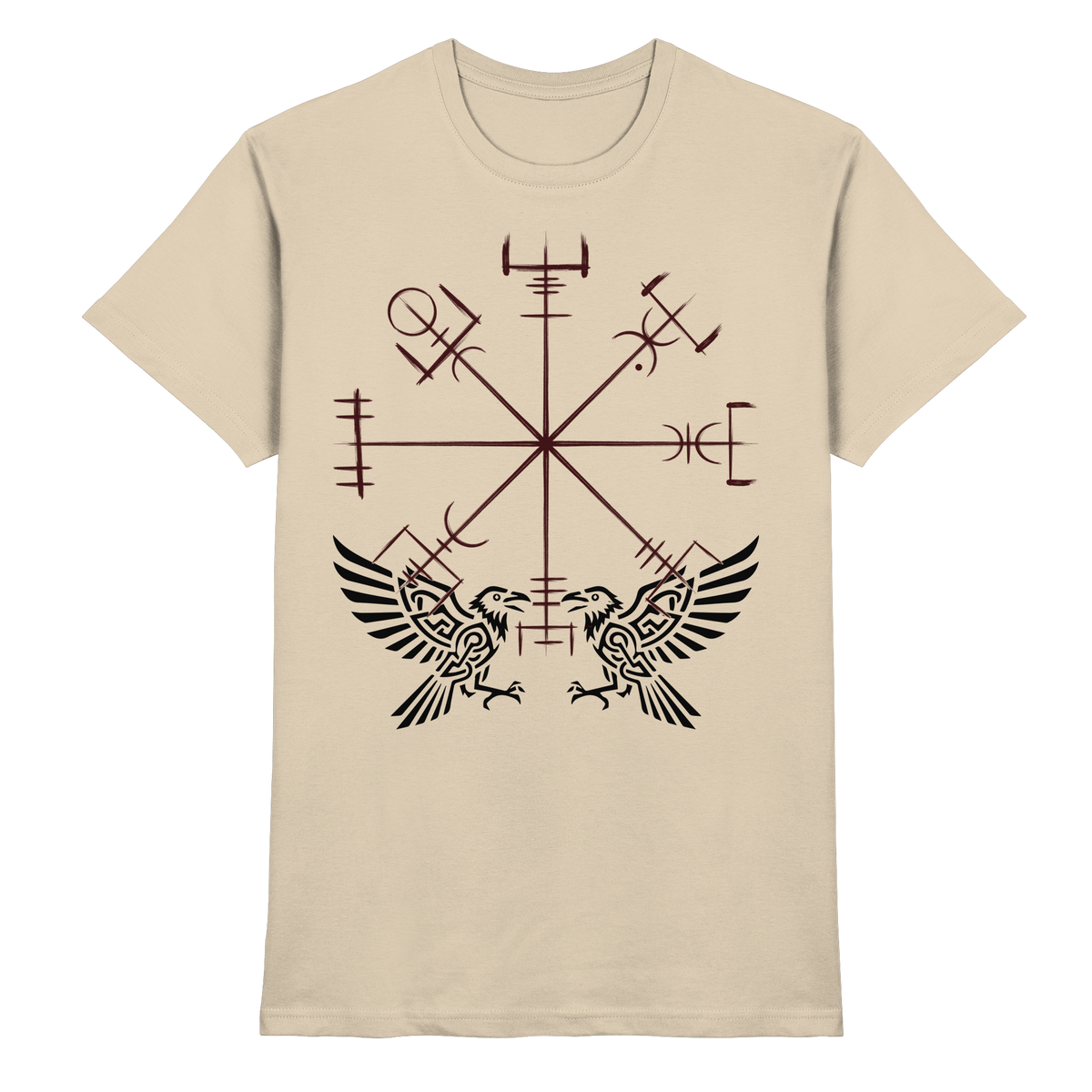 Mysteriöses Symbol – Wikinger T-Shirt Männer Premium Runen