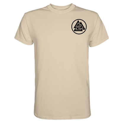 Viking Blood Wikinger Shirt: Viking Blood runs through my veins mit Valknut