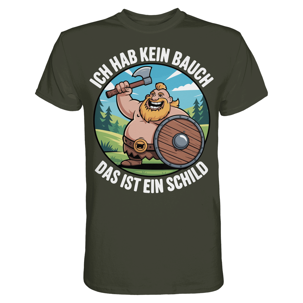 Das ist mein Schild - Wikinger T-Shirt Männer Beschützer Premium