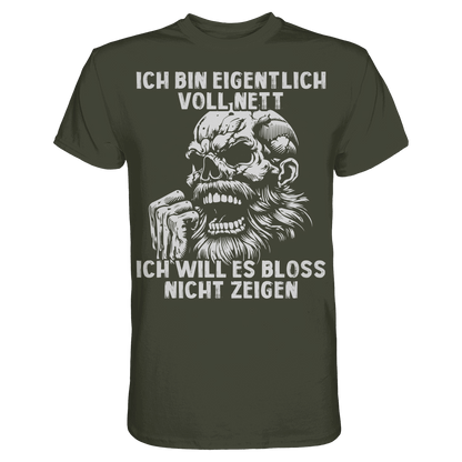 Ich bin eigentlich voll nett! - Selbstironie Premium Shirt
