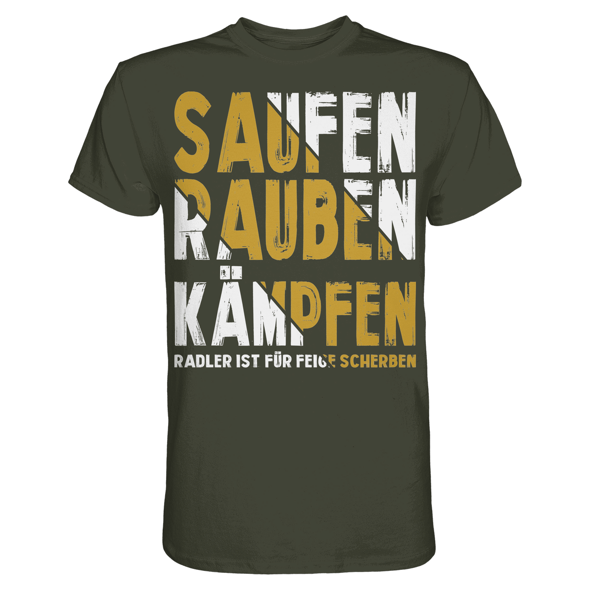 Saufen Rauben Kämpfen - Anti-Radler Wikinger Premium Shirt