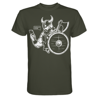 Wer ruft da an – Wikinger T-Shirt Männer Premium Störung