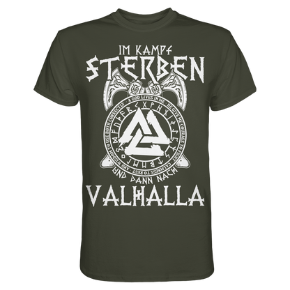 Wikinger T-Shirt Männer Premium - Auf nach Valhalla