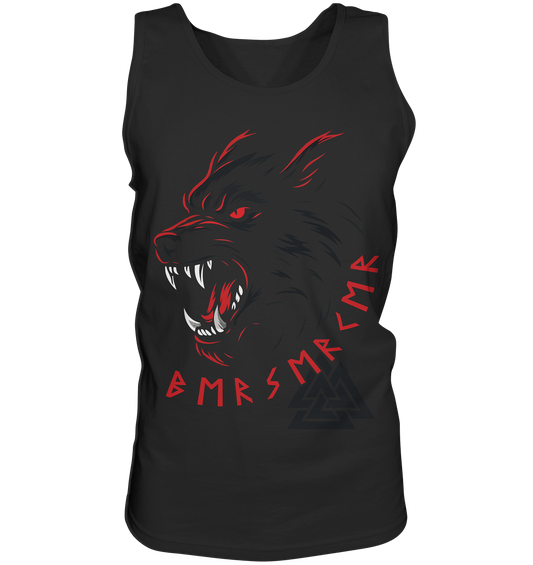 Fenrir Tanktop schwarz – Berserker Wolf Norse Mythologie Design