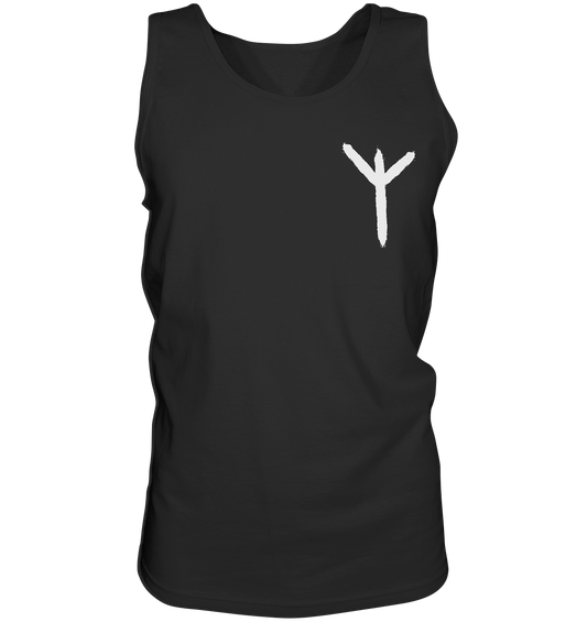 Algiz Rune Tanktop Herren schwarz – Wikinger-Schutzsymbol Norse Mythologie Design