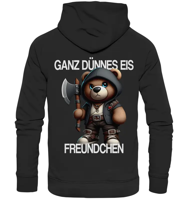 Ganz Dünnes Eis Freundchen - Organic Basic Hoodie - Donnerwolf