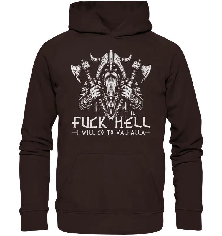 I will go to valhalla - Unisex Hoodie - Hot Chocolate / XS - Hoodies