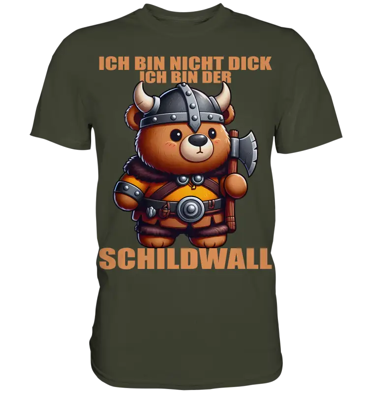 Ich bin der Schildwall - Premium Shirt - Donnerwolf