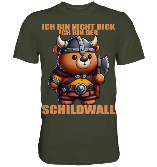 Ich bin der Schildwall - Premium Shirt - Donnerwolf