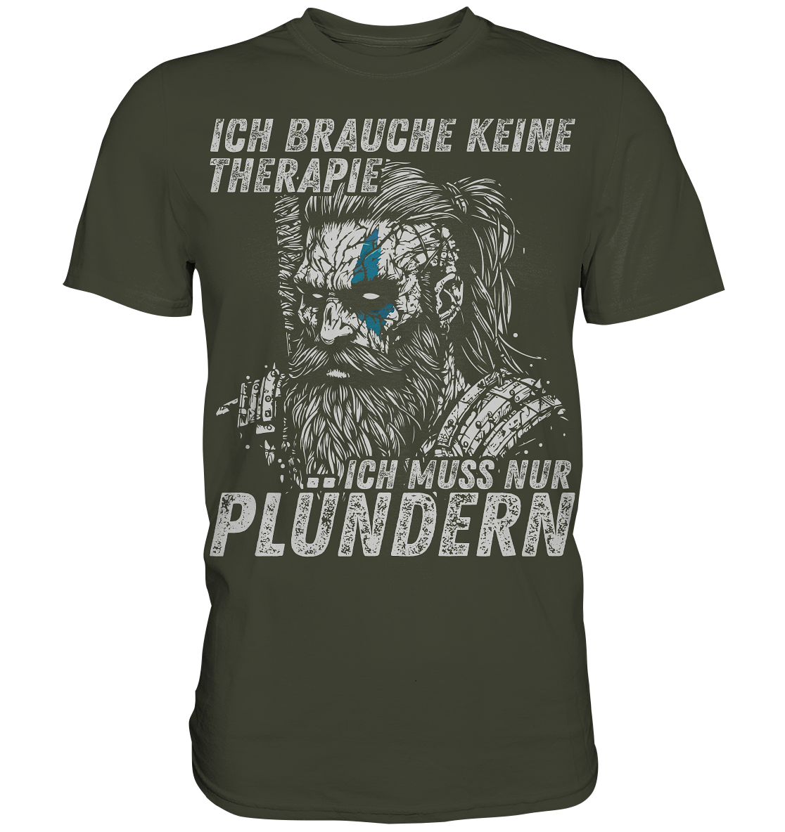 Ich brauche keine Therapie - Herren Shirt - Urban Khaki / XS - Unisex-Shirts