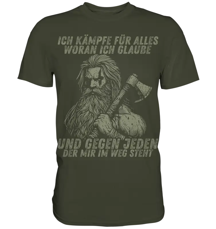 Ich kämpfe für alles - Herren Shirt - Urban Khaki / XS - Unisex-Shirts