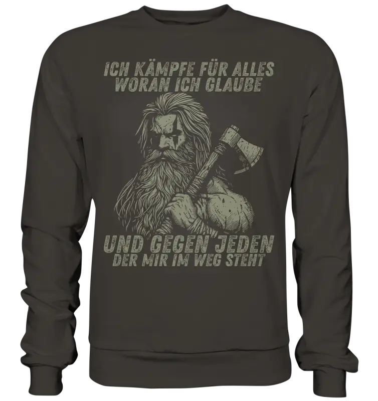 Ich kämpfe für alles - Unisex Sweatshirt - Storm Grey (Solid) / XS - Sweatshirts