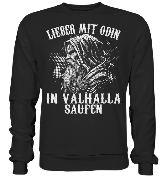 Lieber mit Odin - Unisex Sweatshirt - Deep Black / XS - Sweatshirts