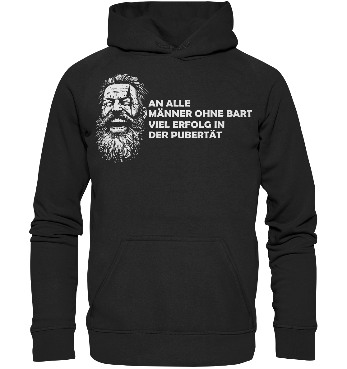 Männer ohne Bart - Unisex Hoodie - Deep Black / XS - Hoodies
