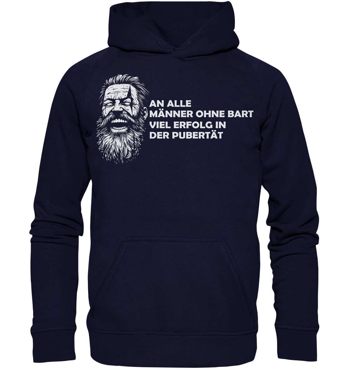 Männer ohne Bart - Unisex Hoodie - Oxford Navy / XS - Hoodies