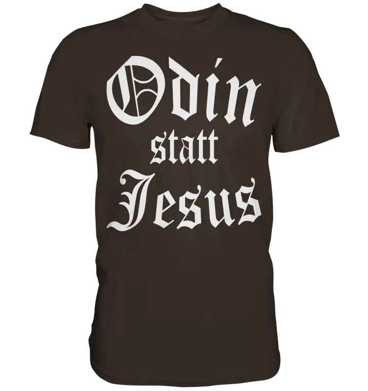 Odin statt Jesus  - Wikinger Shirt - Donnerwolf