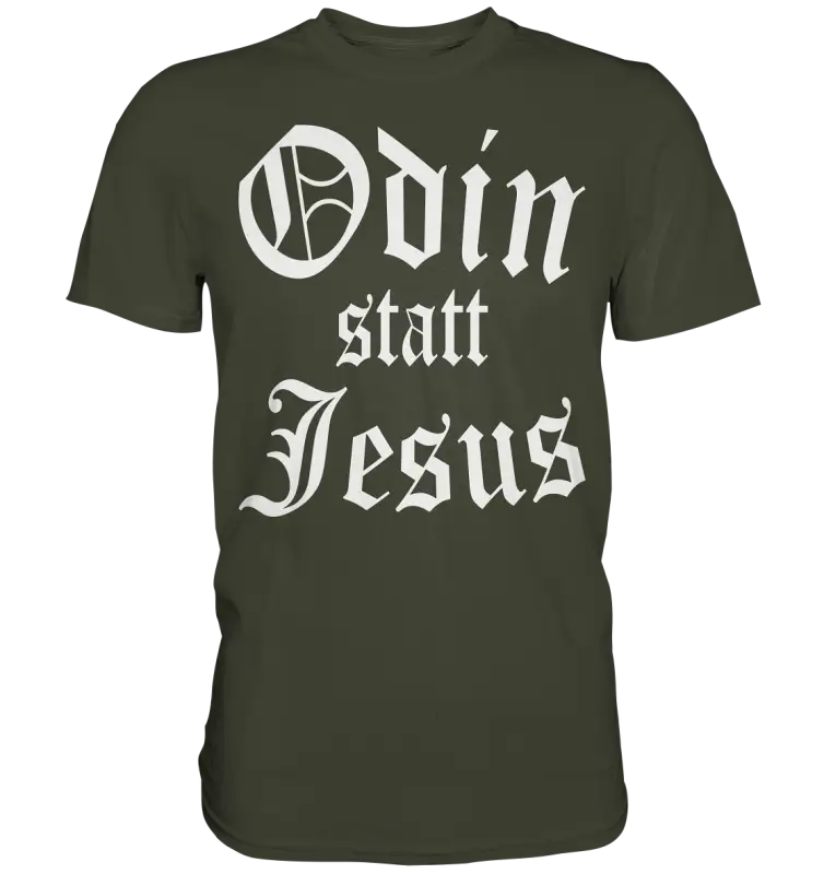 Odin statt Jesus  - Wikinger Shirt - Donnerwolf